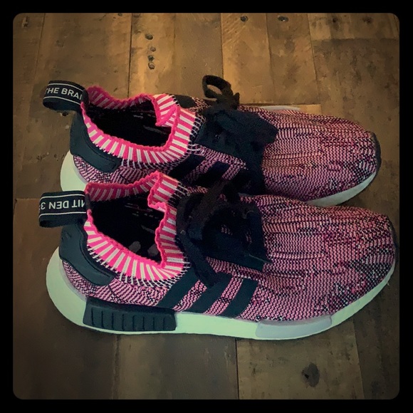 adidas Shoes - Adidas NMD R1 PrimeKnit - Pink Shock